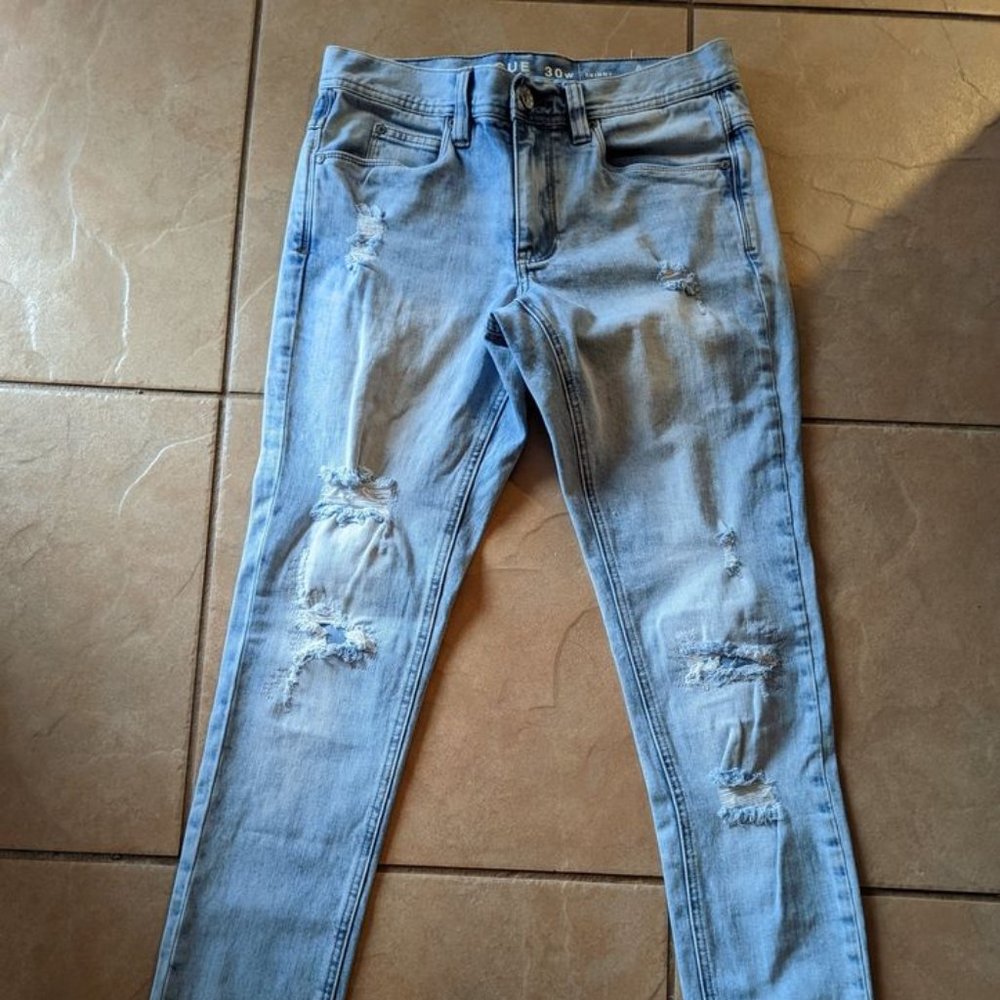 NEW Men's Rogue Skinny Light Wash Jeans sz 30